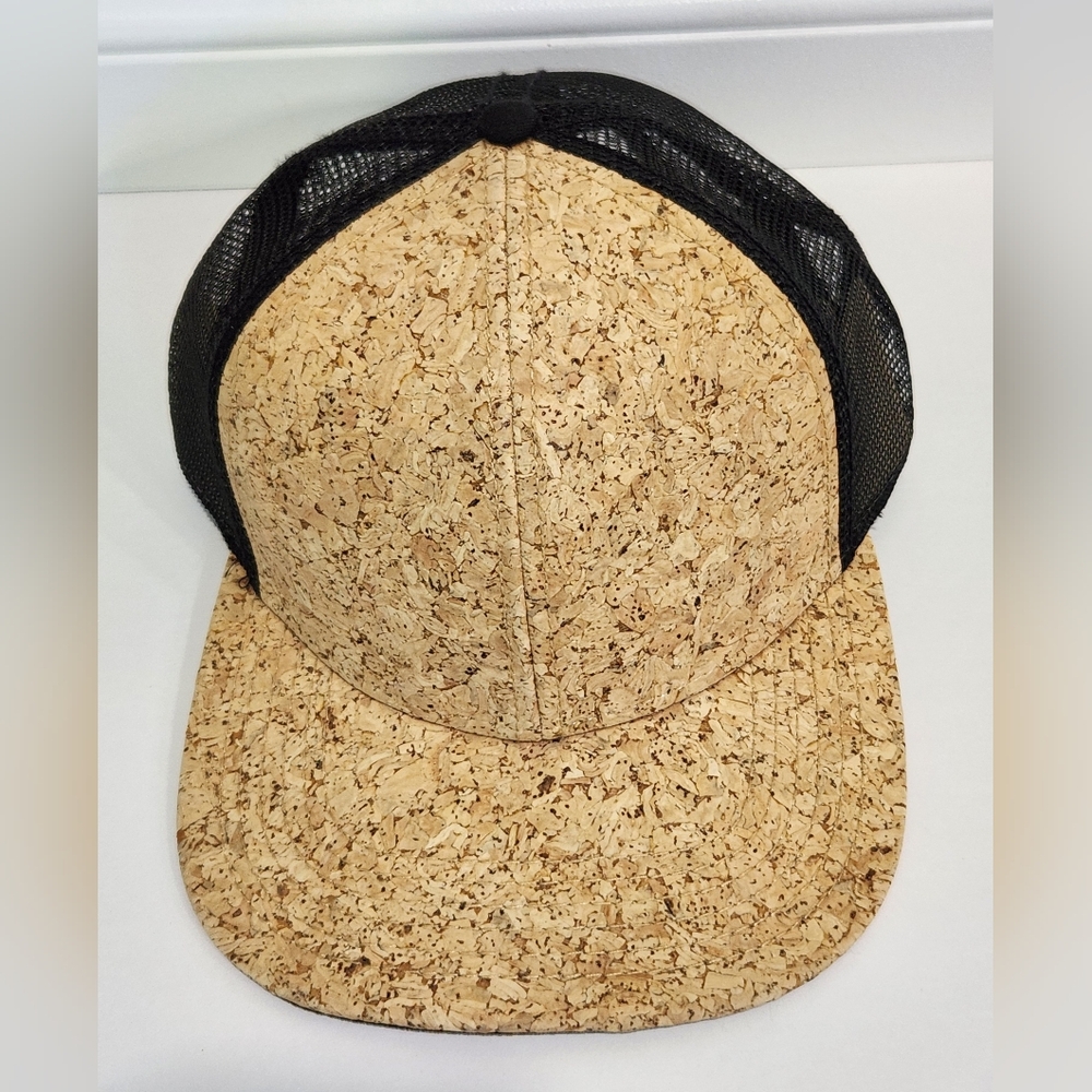Fahrenheit Cork Tan Black Adjustable Hat NWOT